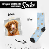 Custom Dog Face Socks